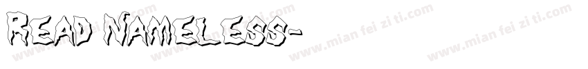 Read Nameless字体转换